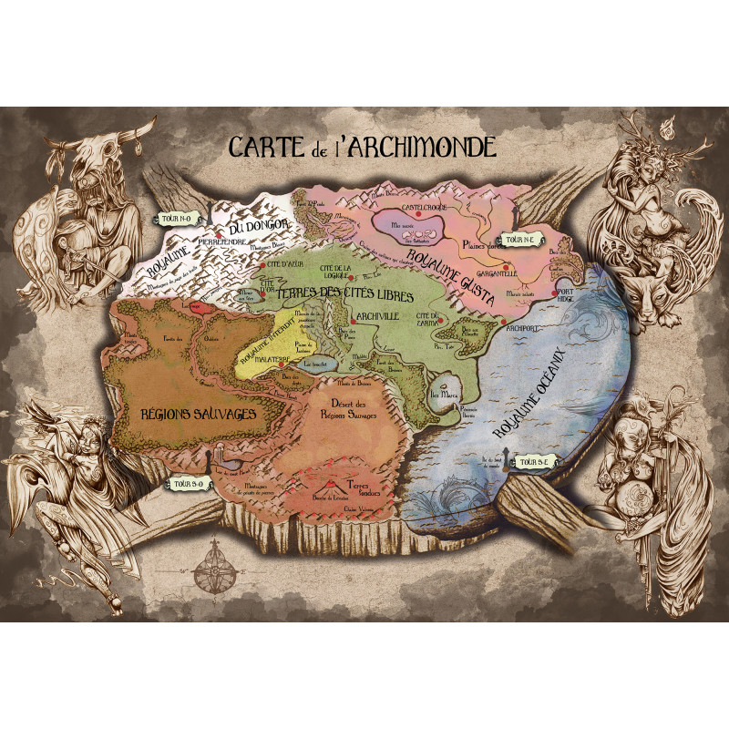Couverture de Les Apprentis sorciers - Carte de l'Archimonde