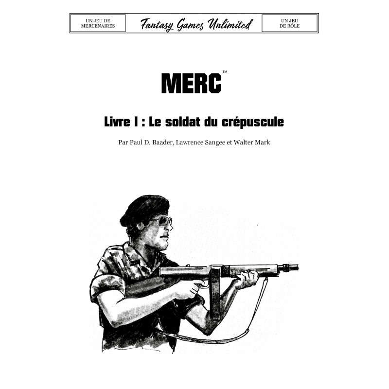 Couverture de Merc I - Le soldat du crépuscule